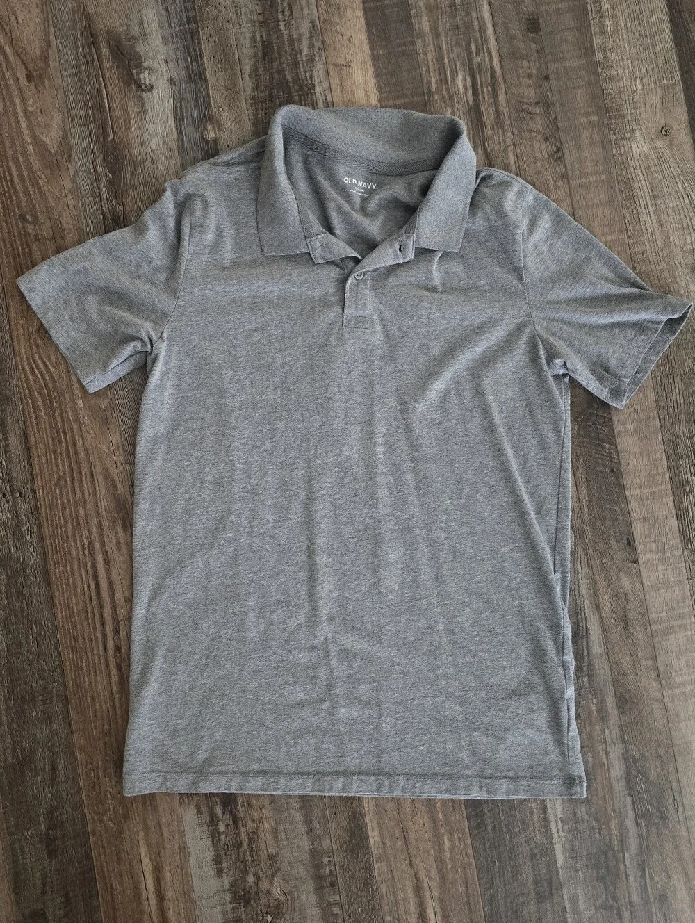 Old Navy Gray Short Sleeve Polo Size: XXL (18)